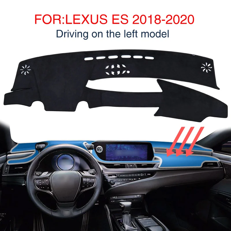 SMABEE коврик для приборной панели черный коврик для LEXUS ES 200 260 300h 250 350F 300h F спортивные изоляционные Нескользящие коврики