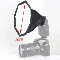 5pcslot 30cm octagon flash diffuser mini softbox for canon for nikon speedlite photo studio accessories soft box with track