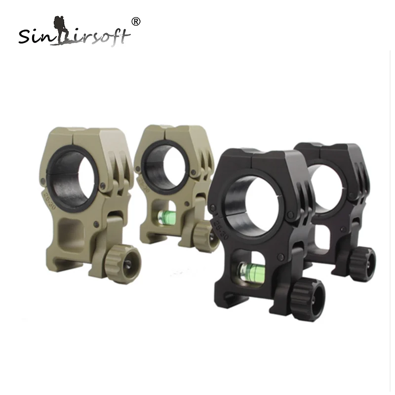 SINAIRSOFT M10 стальной прицел кольца отдельный прицел крепление QD 25 мм/30 мм крепление с пузырьковым уровнем кольца для прицела винтовки HT2-0034