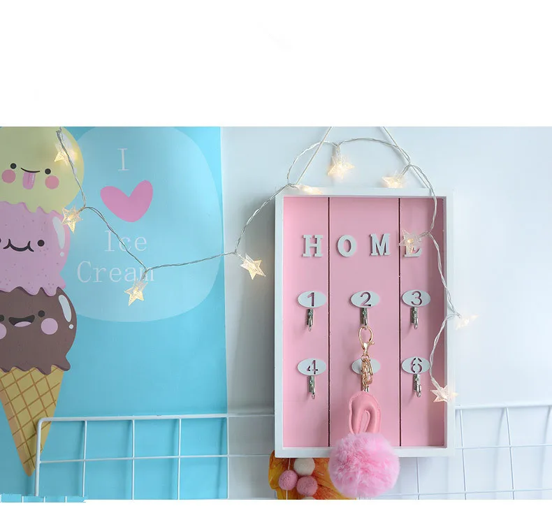 1 шт. скандинавский деревянный ящик для ключей настенный подвесной стеллаж