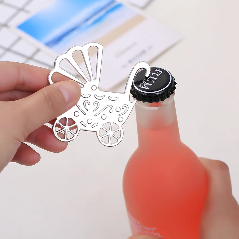 200 шт. Свадебные сувениры коляска Открывалка Для Бутылок Бирки свадебные и