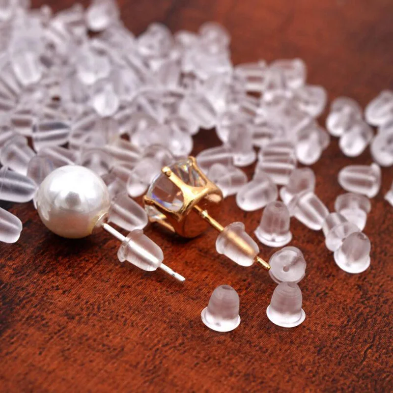 5000 шт. заглушки для сережек гвоздиков 4 мм|rubber earring backs stoppers|rubber backsearring back stopper |