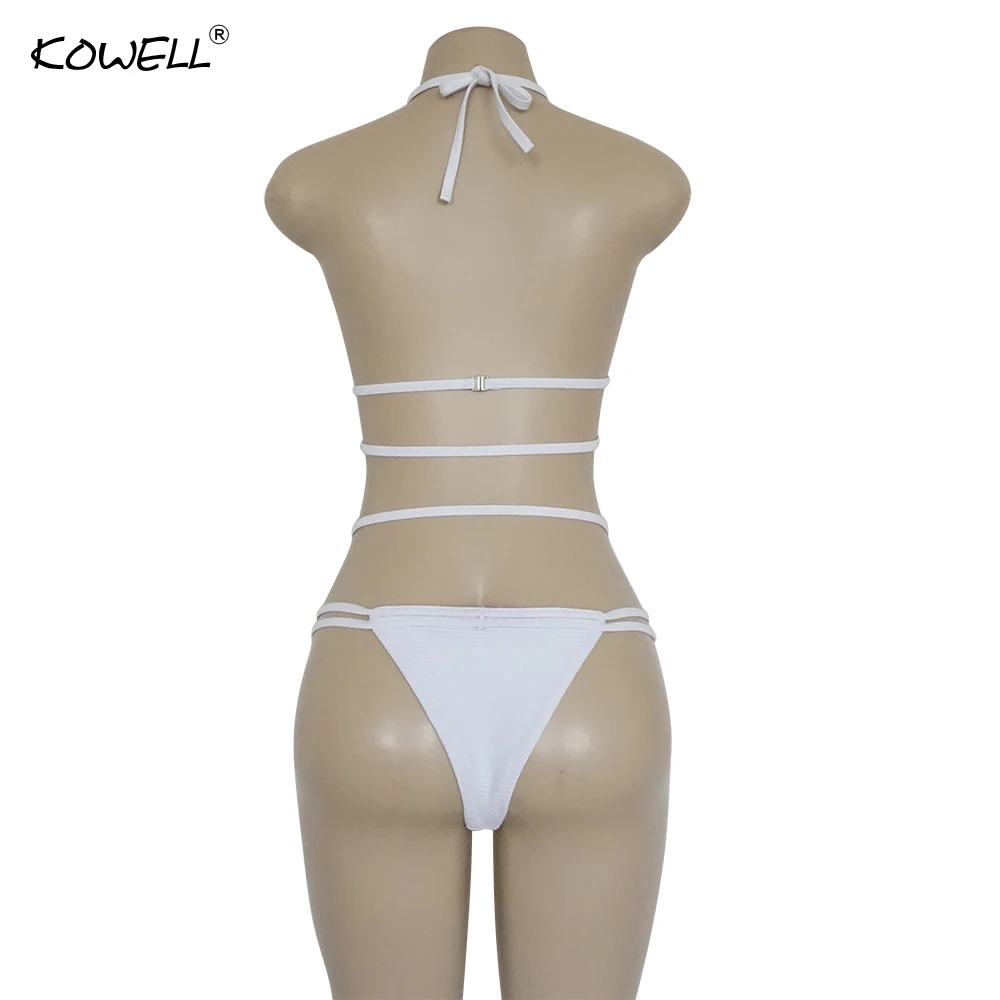 Новинка летний комплект из двух предметов с лямкой на шее и открытой спиной боди