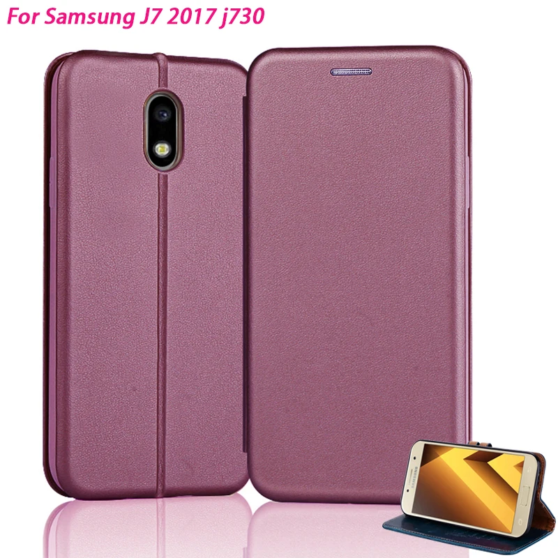 YonLinTan кожаный магнитный чехол для samsung galaxy J7 2017 J 7 pro J730 откидной 5 &quotЧехол На