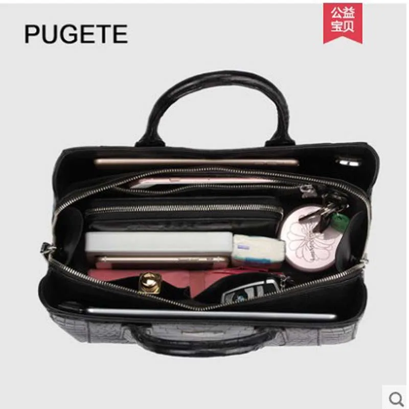 Сумка pugete из тайской крокодиловой кожи для женщин модная сумка через плечо с