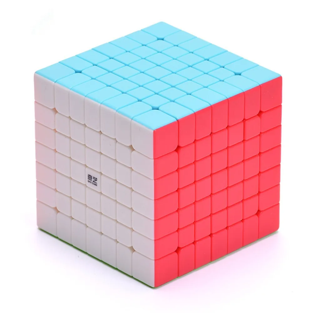 Qiyi Qixing 7x7x7 скоростной куб 7 слоев черная головоломка 7*7*7 Развивающие игрушки для