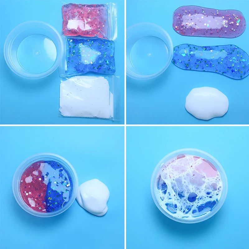 Креативный Звездный облако Slime глина грязь DIY Разноцветные блестки с украшением в