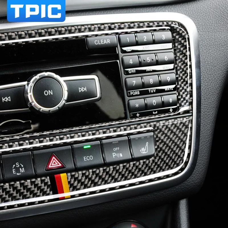 Автомобильные наклейки TPIC из углеродного волокна для Mercedes W169 W245 W117 W156 A класс B CLA
