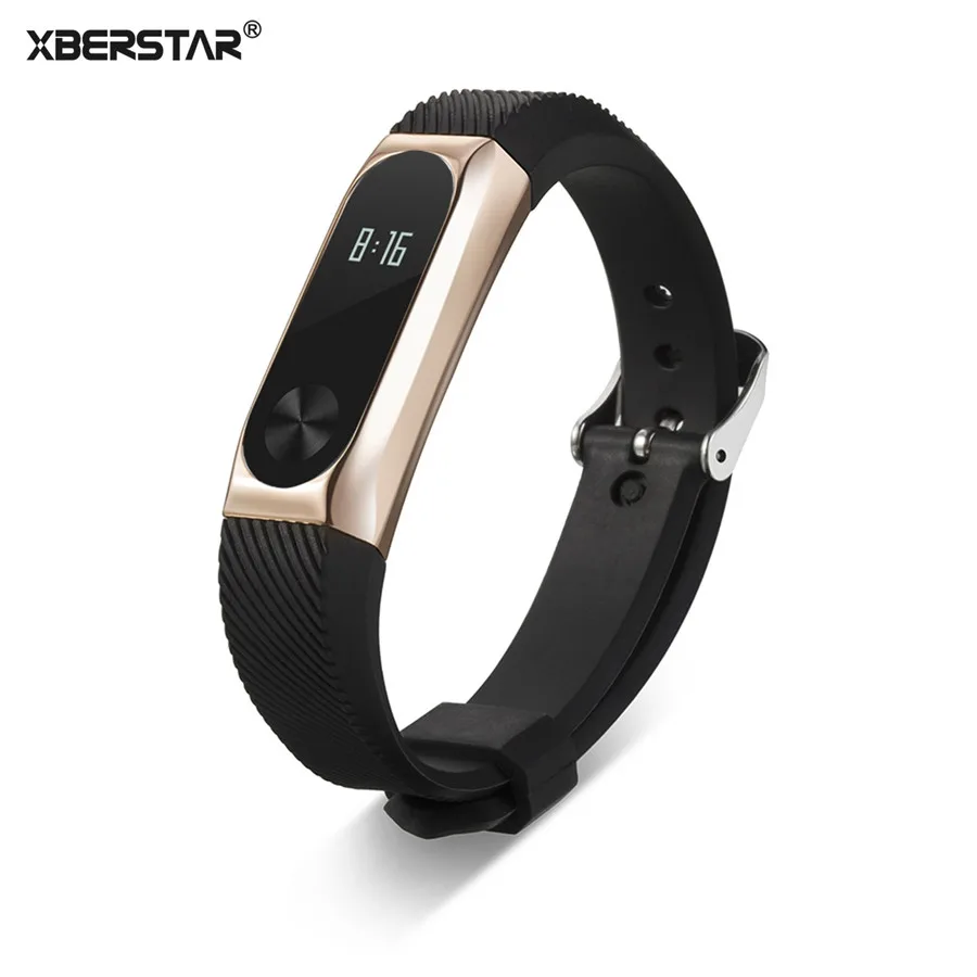 Роскошный наручный ремешок для Xiaomi Mi Band 2 умный силиконовый наручных часов +