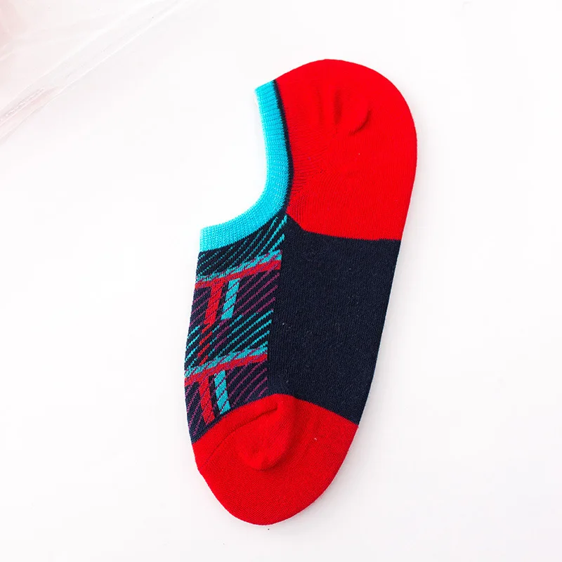 CHAOZHU chaussettes dete femmes hommes; 1 пара; calcetines felies; модные летние низкие милые Нескользящие носки; 10 цветов - Цвет: 3