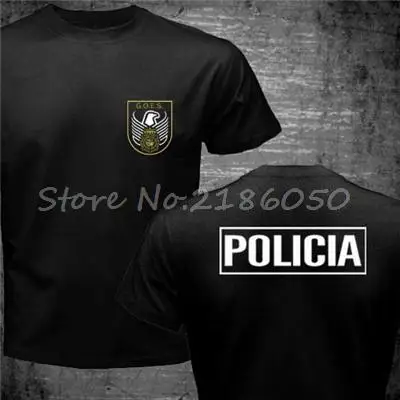 Espana Policia испанский национальный полицейский Espana Policia Cnp Uip УПО анти Riot Swat Geo идет спецназ Мужская футболка крутые Топы - Цвет: 4