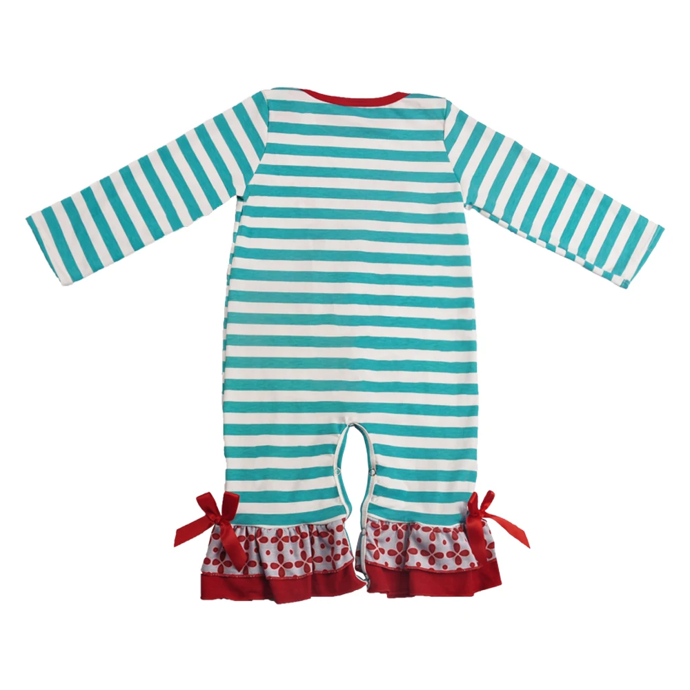 Новый Модная одежда для детей детская мода Рождественский зеленый горошек