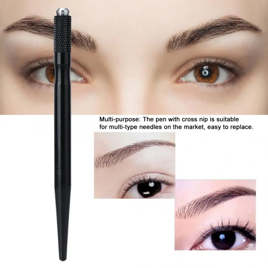 Ручная подводка для бровей губ тату микроблейдинг ручка сплав Полупостоянный