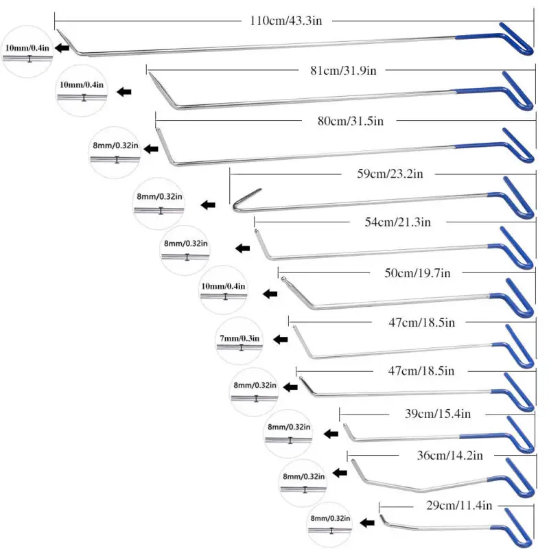 PDR коронки слайд молоток вмятин подъемник резиновый клеевой пистолет клеевые