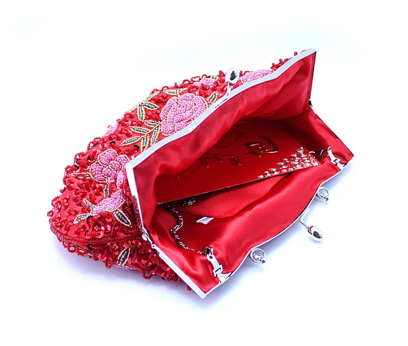 Новое поступление фиолетовая Банкетная Сумочка клатч с бисером и блестками