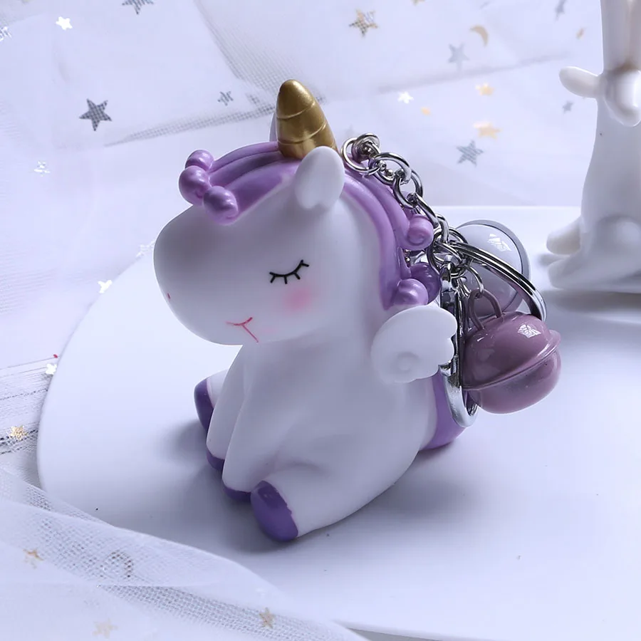 Брелок для ключей мужчин и женщин Радужный ПВХ брелок с подвеской в виде