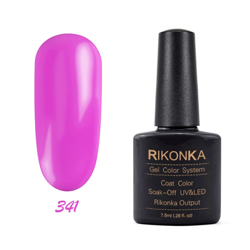 NG-341 RIKONKA UV набор гель-лаков для ногтей замочить от Vernis полуперманентный УФ Гибридный лак для ногтей гель лак краска цвета система - Цвет: NG-341