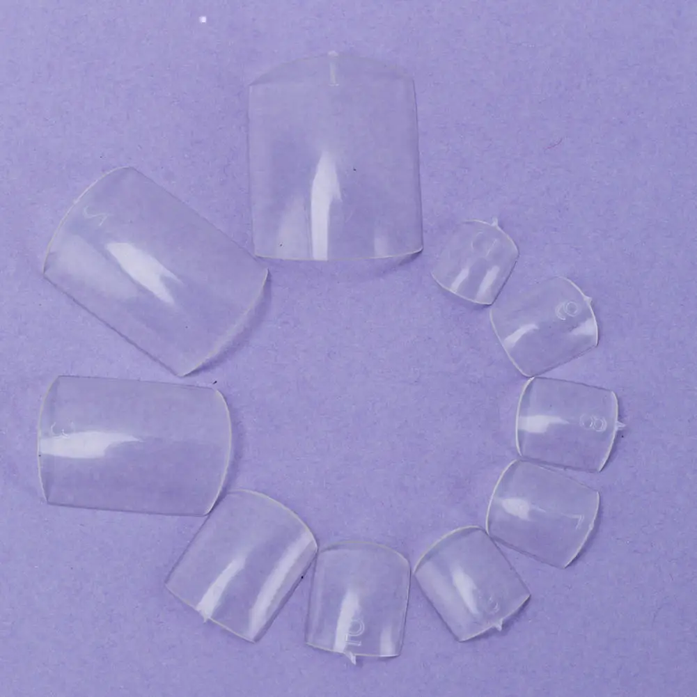 500 шт. 10 размеров прозрачные искусственные наклейки для ногтей|fake nails|nail covernails fake |