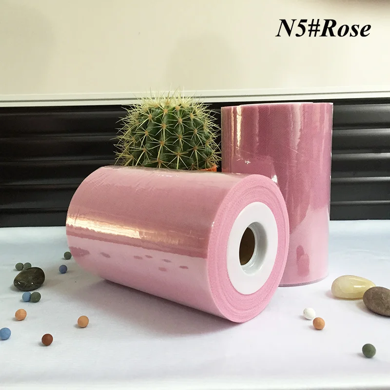 40 цветов нейлоновый тюлевый рулон 100 ярдов(также - Цвет: Rose