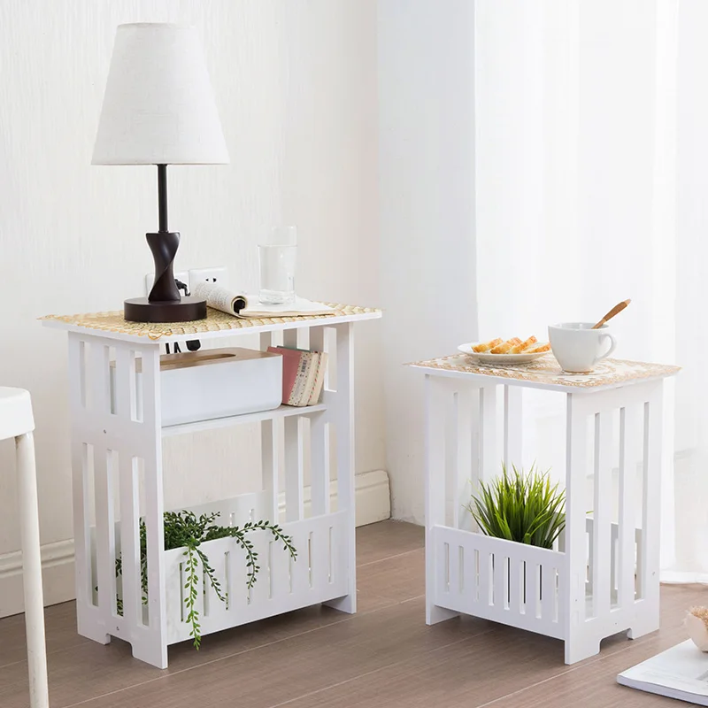 Деревянная доска Квадратный маленький журнальный столик гостиная Двухместный