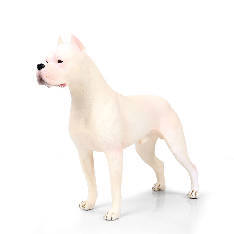 M972 21 см Большой размер Dogo Argentino Модель Животного Фигурка Игрушки для детей подарок Коллекция Модель Собаки Фигурки - Цвет: M972
