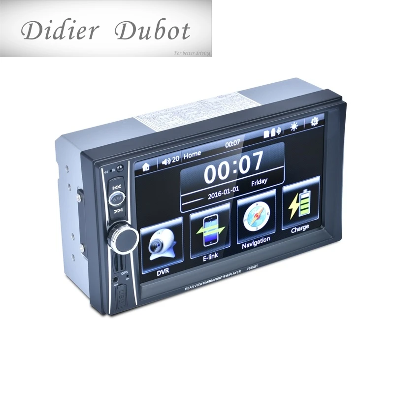7 дюймов 2 DIN автомобильный радиоприемник MP4 MP5 плеер/gps Navi/MP5/MP3/USB/Bluetooth/сенсорный экран/Защита от влаги