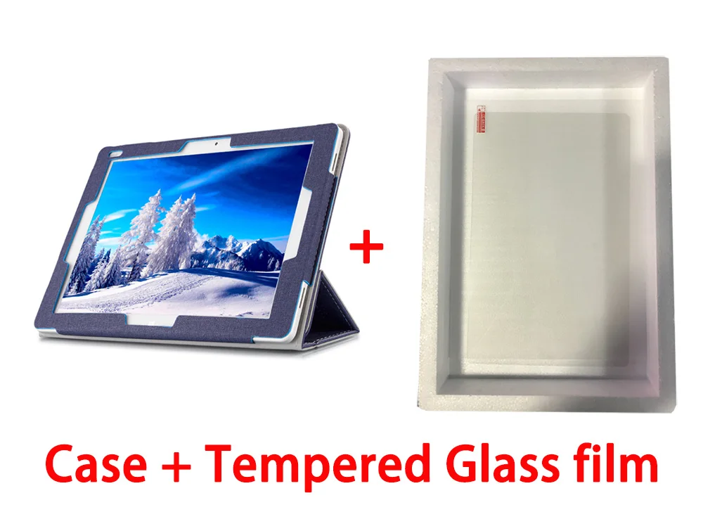 10,1 дюймовый чехол-подставка для CHUWI Hi10 Air/HiBook Pro/HiBook/Hi10 Pro Tablet PC+ пленка стилус - Цвет: blue-Tempered film