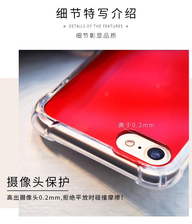 Роскошные зеркальные чехлы для телефонов iPhone X 8 7 Plus защитный чехол из ТПУ 6 6S