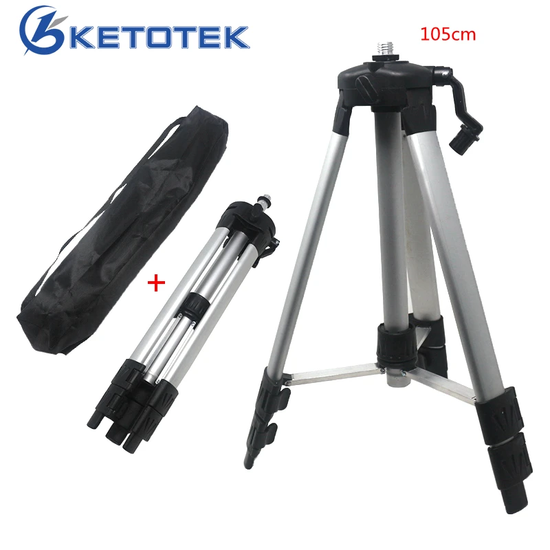 

120cm Aluminum Tripod for Infrared Laser Level 5/8'' Connector Adjustable Height