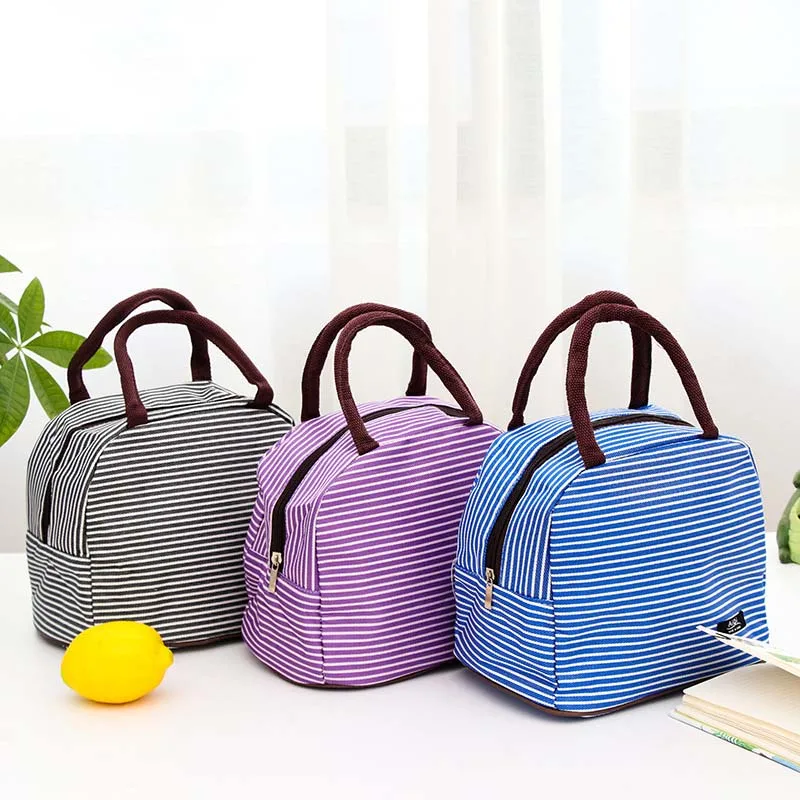 Высококачественные изоляционные сумки тоуты с принтом для мам модные полосатые