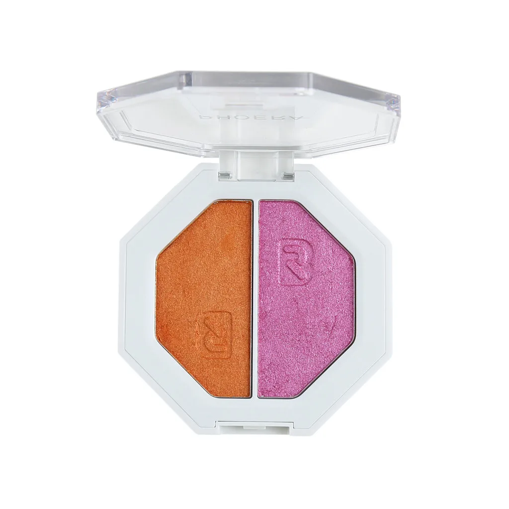 Ladies Eyeshadow Makeup Two-tone Make Up Shimmer Cream Face Highlight Cosmetic Palette de sombra sombras ojos HOT |