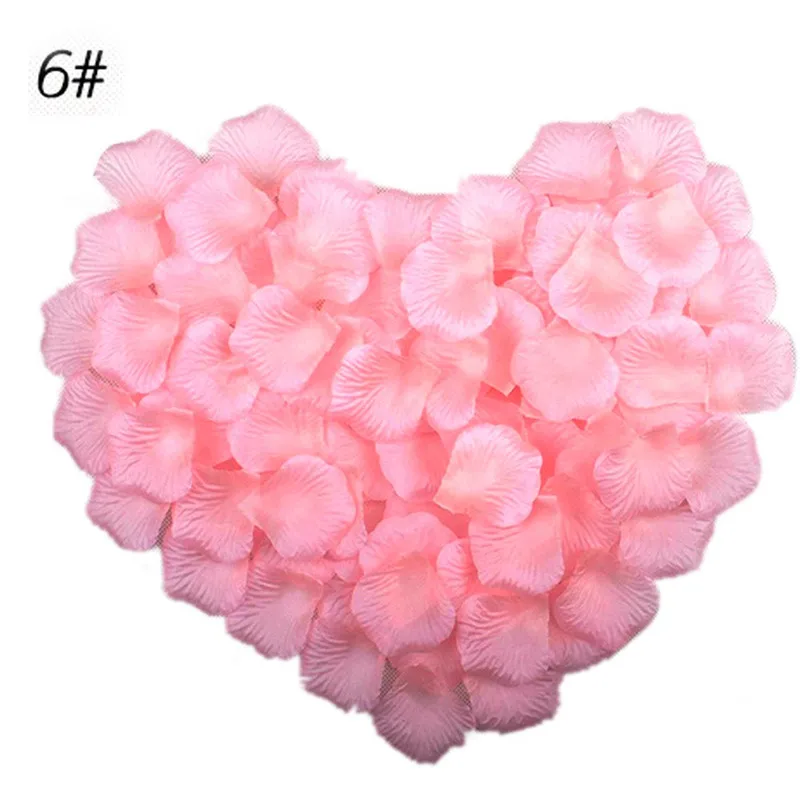 1000 шт./лот свадебные украшения из полиэстера Свадебные лепестки роз цветочный