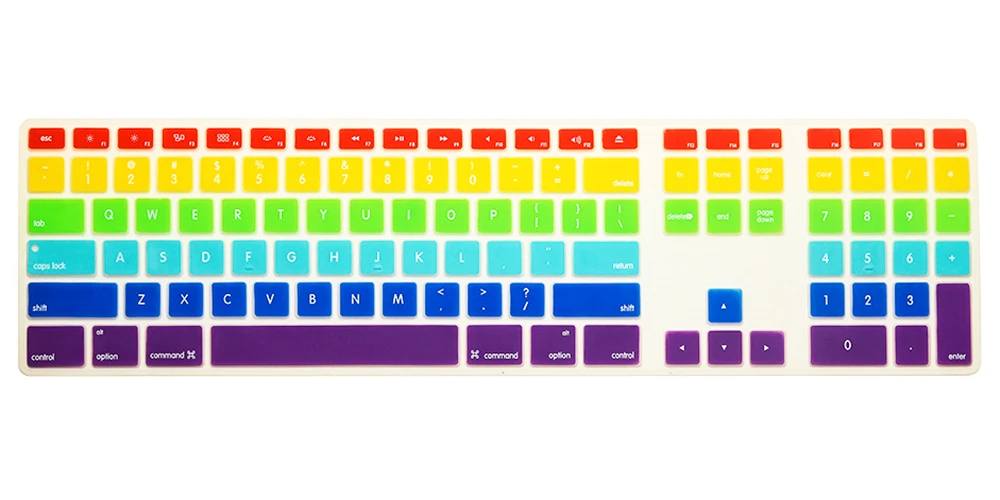 Для Apple iMac настольный протектор Flim красочная силиконовая крышка клавиатуры с цифровой клавиатурой для Apple iMac G5/G6 A1243