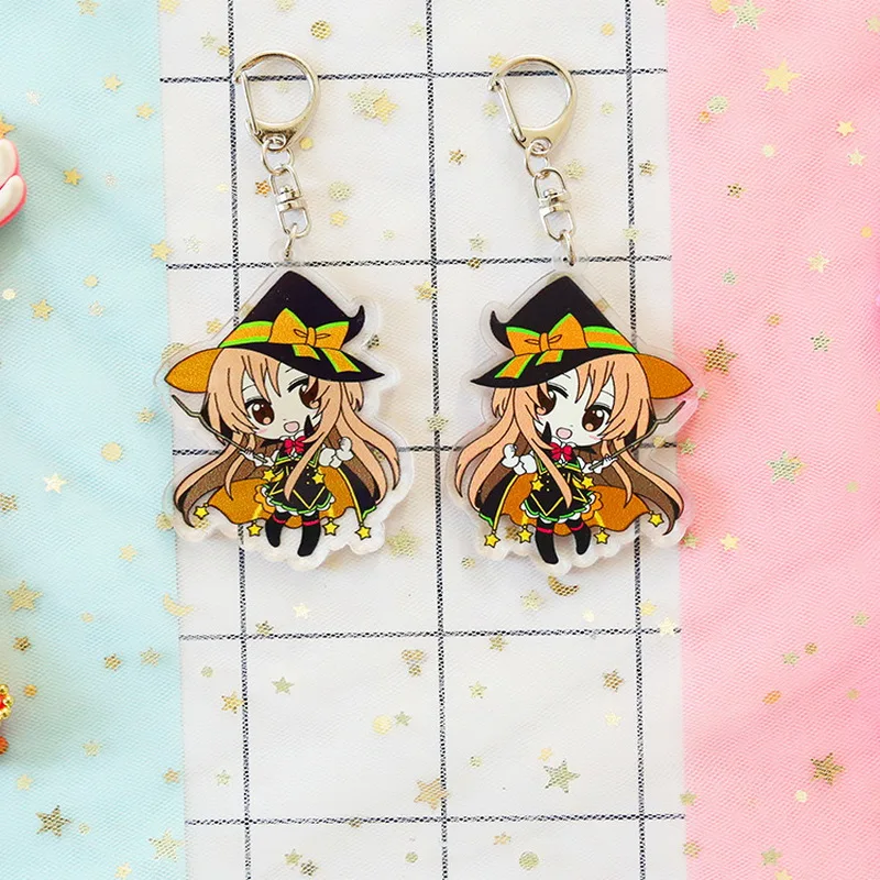 8 видов Аниме игры меч искусство онлайн акриловый брелок Шарм Косплей Подарочная