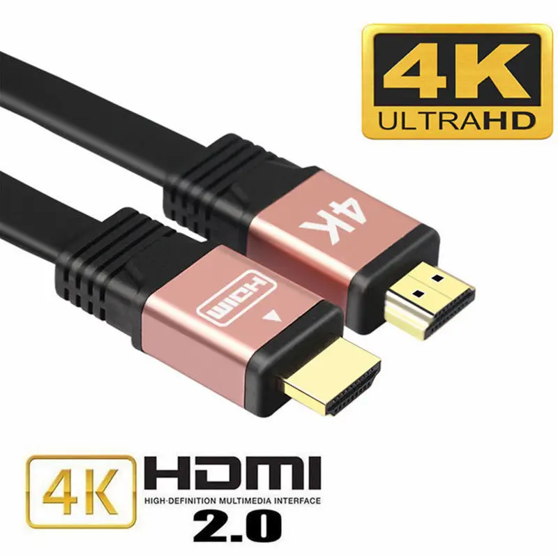 BESIUNI HDMI 2 0 кабель с позолоченным покрытием 4K * 2K 30AWG HD 18 Гбит/с 3D Аудио поддержка для
