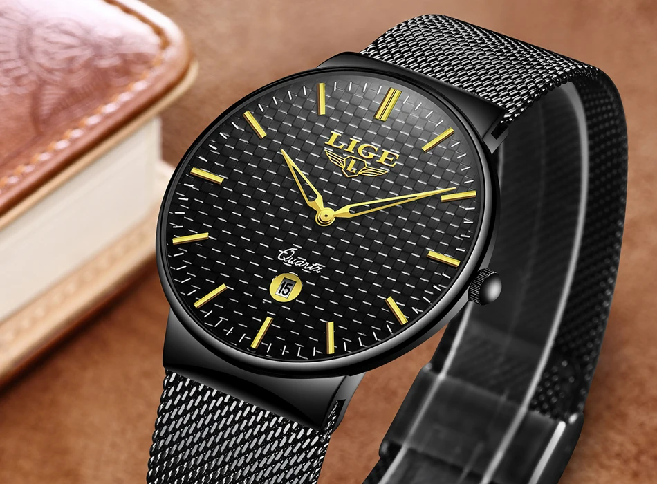 Новые Relojes Hombre лучший бренд класса люкс мужские деловые мужские часы кварцевые часы мужские часы с датой водонепроницаемые золотые часы мужские часы Relogio Masculino