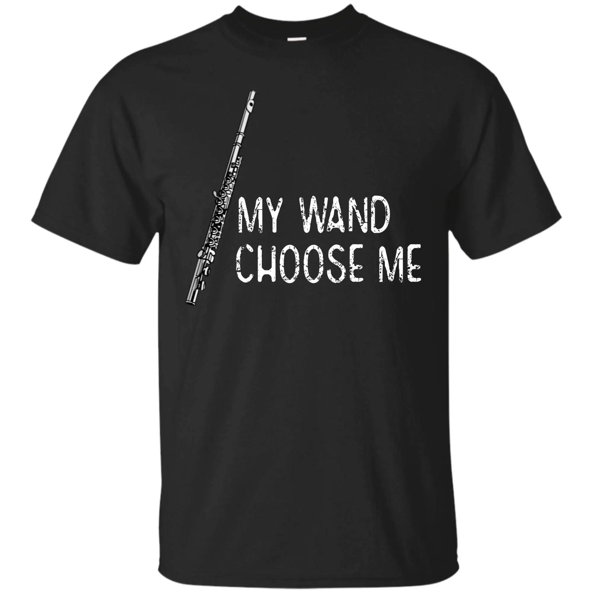 Футболка с изображением флейты-My Wand Chose Me-забавная марширующая одежда | Мужская
