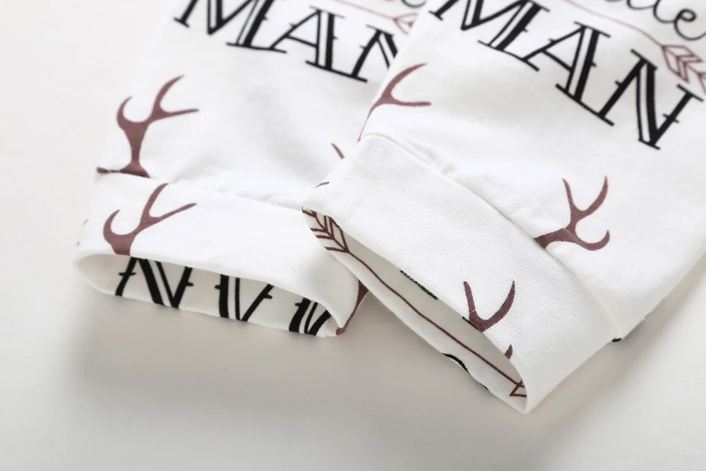 2019 одежда для маленьких девочек принт с оленем комплект одежды мальчиков Одежда