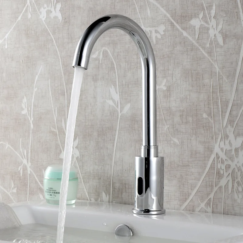 100% медный Смеситель для холодной и горячей воды кран с автоматическим датчиком