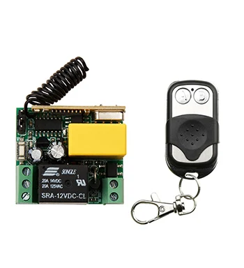 

NEW AC220V 1CH 10A Radio Controller RF Wireless Push Remote Control Switch 315 MHZ 433 MHZ teleswitch Transmitter +Receiver