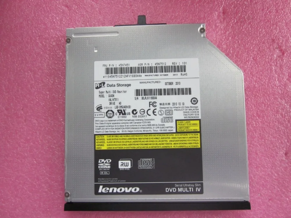 Оригинальный оптический привод Thinkpad для T410T410I T420I T410S T420S X220S X220I X230X230I 45N7451 45N7457