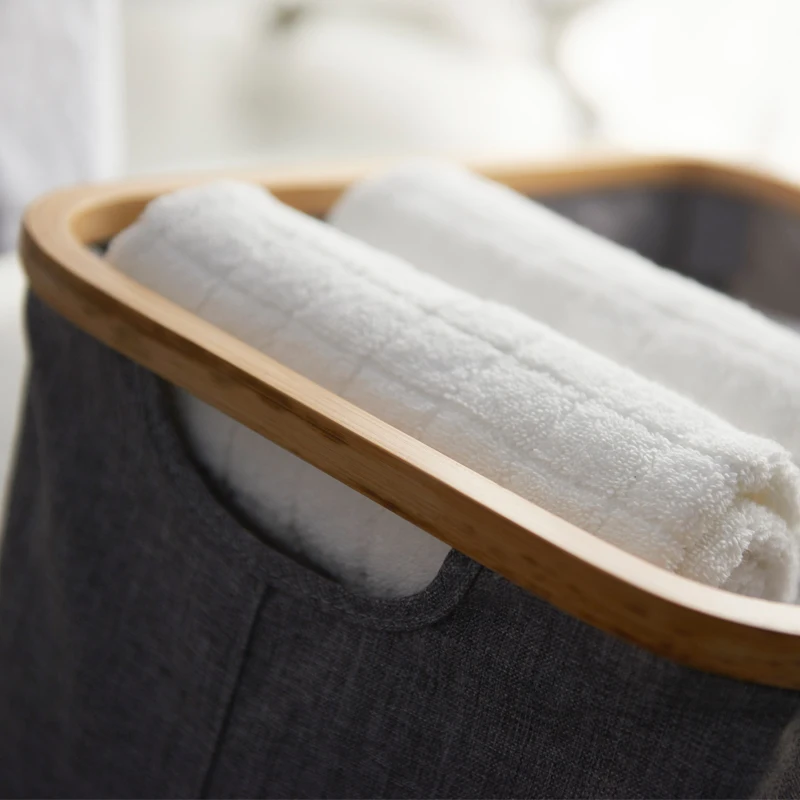 SUNEE корзина для белья из бамбука хранения грязного коробки дома Организатор | Дом