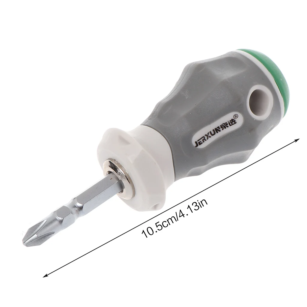 Double Headed Phillips Flat Screwdriver Magnetic Bits Anti-static Big Anti Slip Rubber Handle Professional Repair Tool Household |