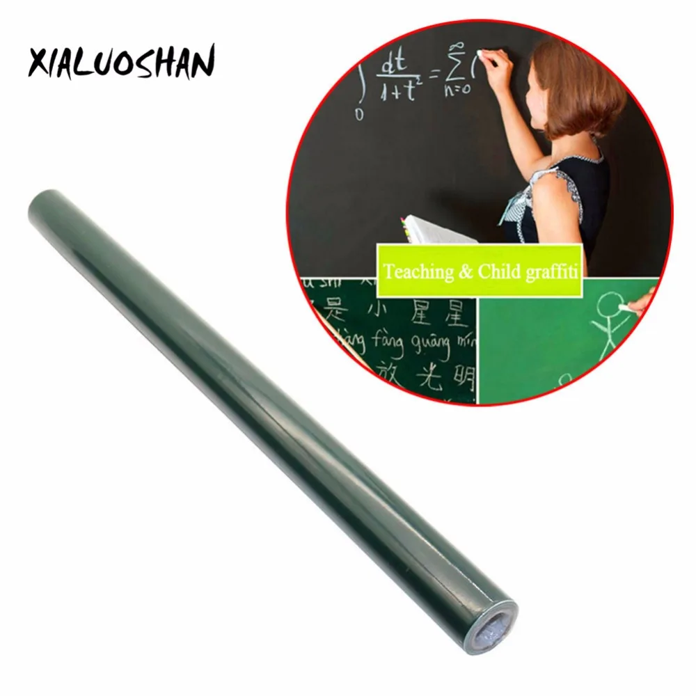 

1 Pcs 45x100cm Dark Green Graffiti Wall Stickers Removable Vinyl Draw Erasable Blackboard Learning Office Supplies