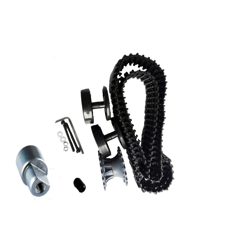 

Несколько пластиковых подшипников + 1 ведущее колесо + 1 муфта + 1 дорожка для DIY робота танка шасси автомобиля гусеничный автомобиль гусеничн...