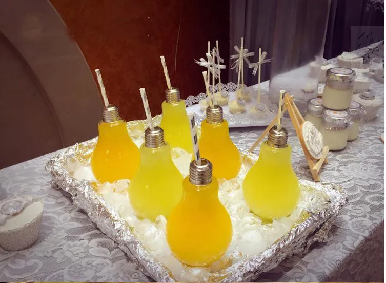 Новая лампа пластиковая бутылка для напитков молочная креативный сок свадебный
