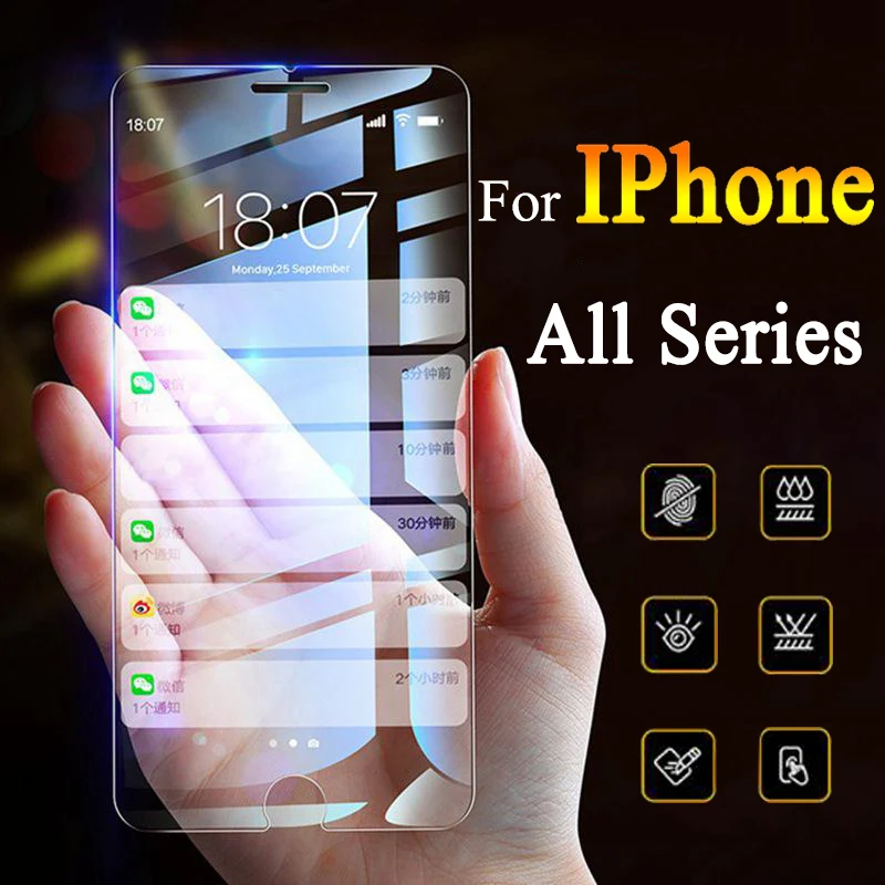 Для iphone 8 plus Защита экрана для x закаленное стекло aphone 4 5 6 ix s 6s 7 Plus 10 apple стеклянная
