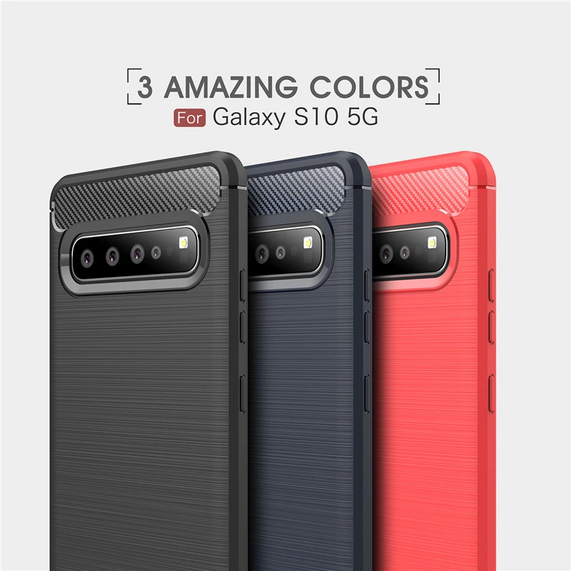 Wolfrule чехол для Samsung Galaxy S10 Модный из углеродного волокна силиконовый S10|Бамперы| |