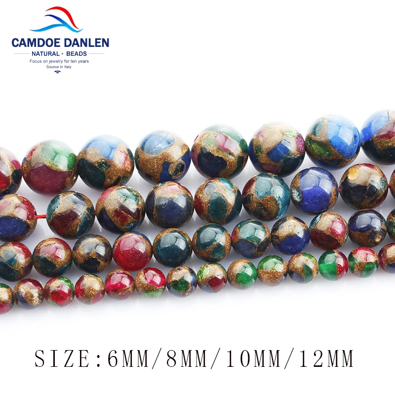 Бусины Из перегородчатого камня 6/8/10/12 мм | Украшения и аксессуары