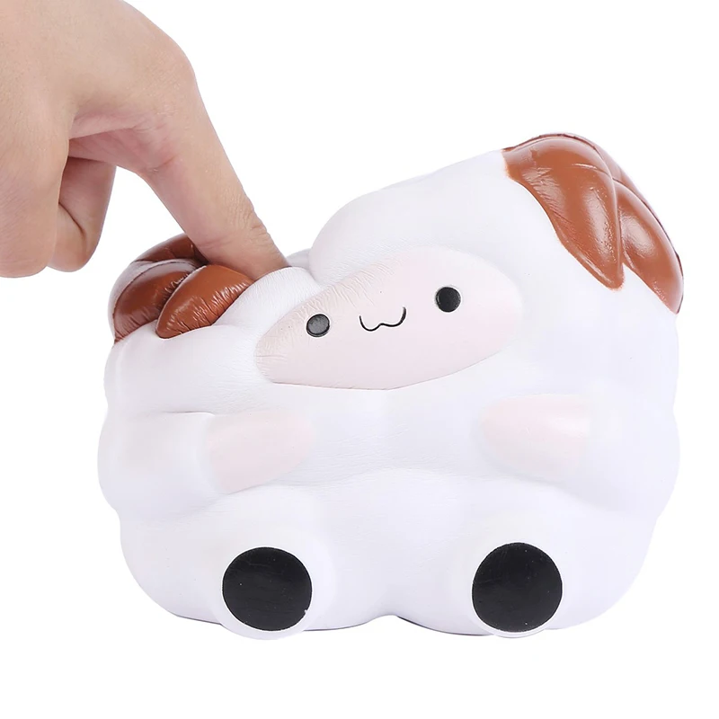 Jumbo Милая овечка мягкое моделирование мягкая медленно поднимающаяся сжимающая игрушка крем ароматизированный облегчение стресса новинка подарок для забавных игрушек для детей